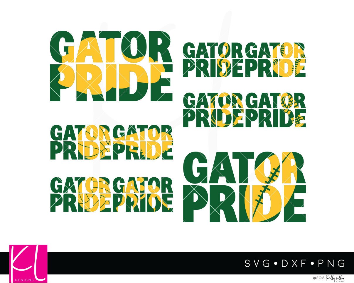 Download Gator Pride SVG Cut File Pack with 10 Designs Including | Etsy