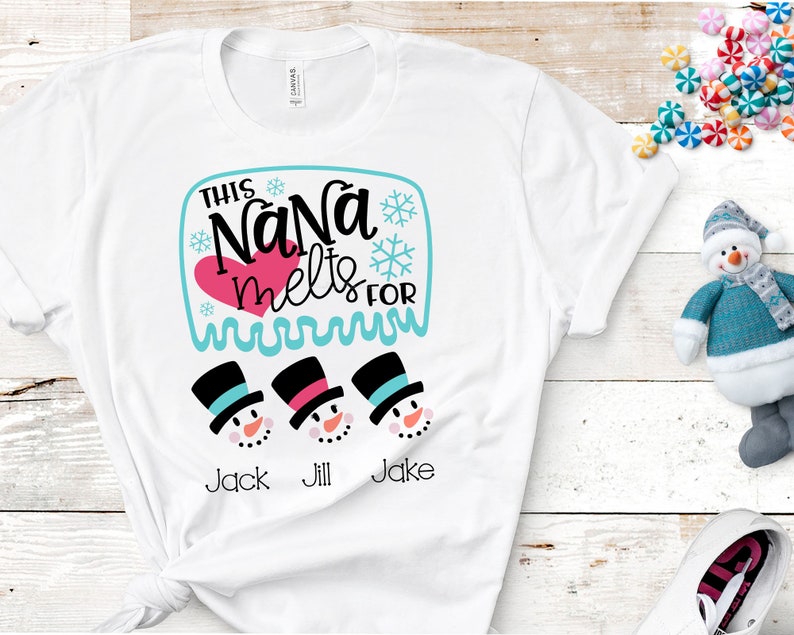 Download This Nana Melts For Snowman Grandchildren SVG Christmas ...