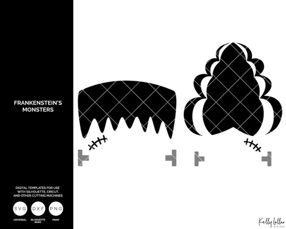 Matching Frankenstein And Bride Of Frankenstein Svg Cut Files Etsy