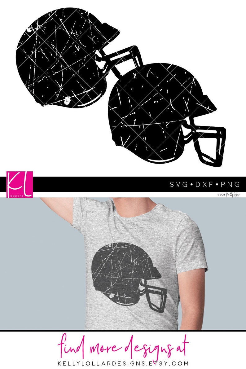 Download Set of 2 Grunge Football Helmet svg cut files for Football ...