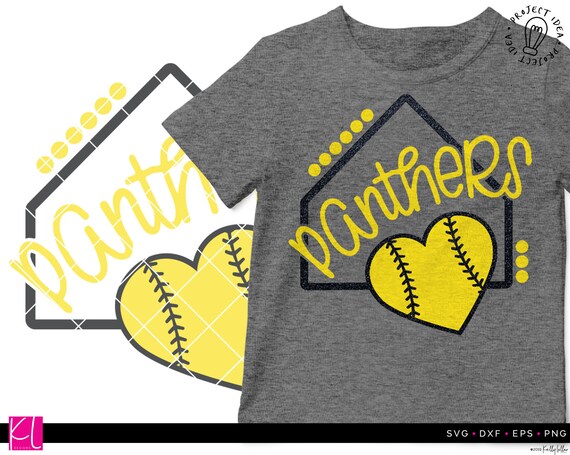 Download Free Fun Panthers Baseball Or Softball Home Plate Svg Cut File For Etsy SVG Cut Files