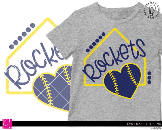 Download Free Fun Rockets Baseball Or Softball Home Plate Svg Cut File For Etsy SVG Cut Files