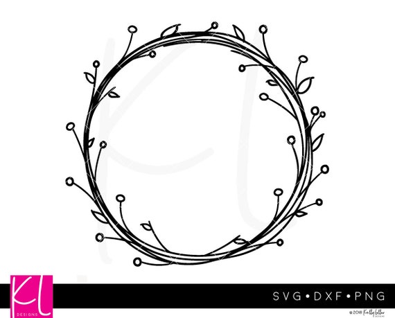 Free Free 192 Wreath Silhouette Flower Border Svg SVG PNG EPS DXF File