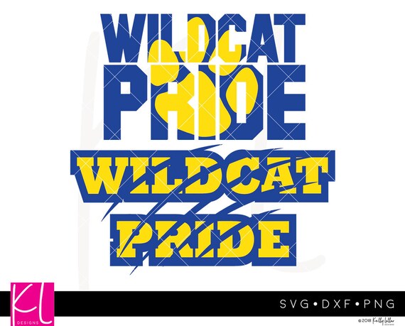Download Wildcat Pride SVG Cut File Set with Paw Print and Claw ...