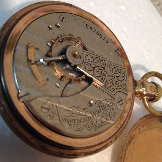 American Waltham reloj de bolsillo m s de 110 a os Etsy M xico