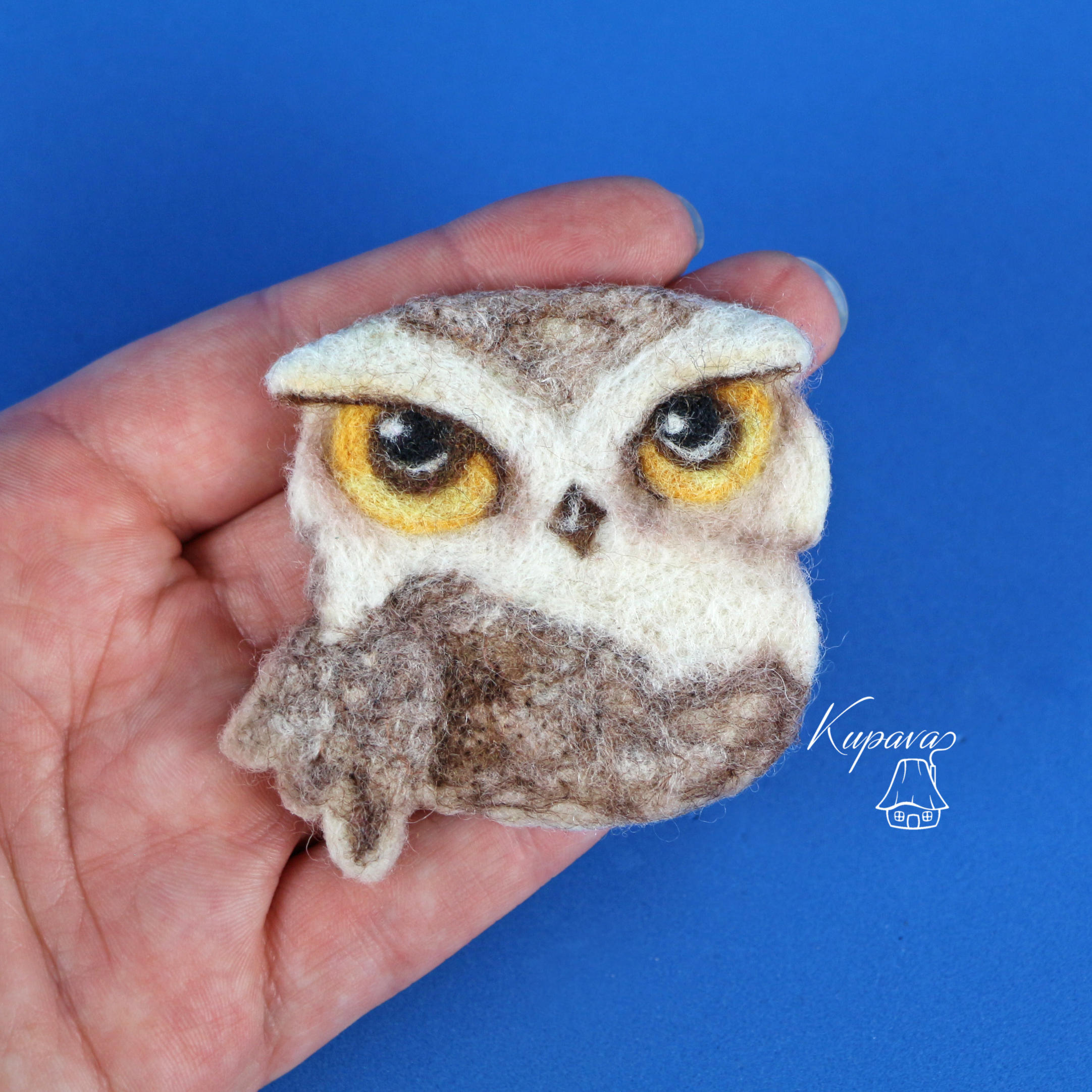 Broche Vintage Hibou En étain Anglais - Bijou Animal Chic Et Rétro