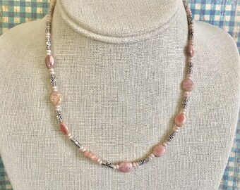 Pink Opal Choker Necklace