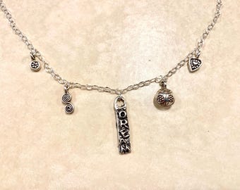 Sterling Silver  Charm Necklace