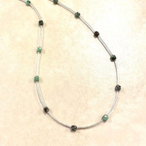Ruby Zoisite Liquid Sterling Silver Choker Necklace