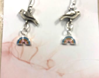 Somewhere Over the Rainbow Dangle Earrings
