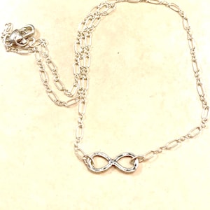 Infinity Sterling Silver Choker Necklace