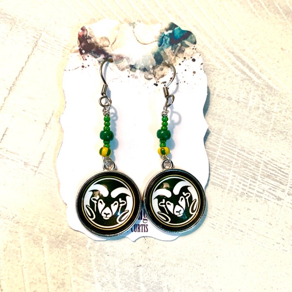 Colorado State University Rams Dangle Earrings