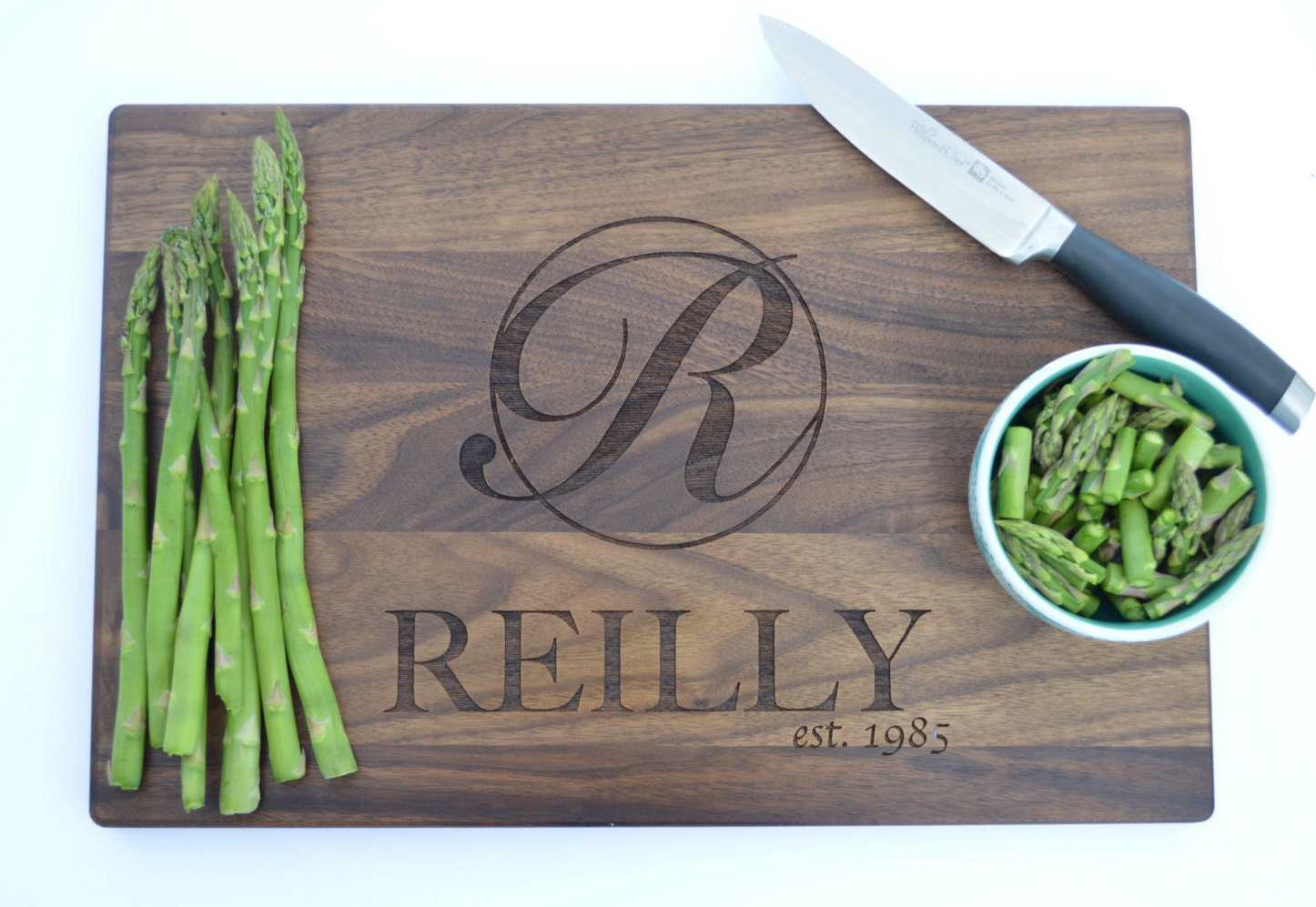 Kitchen Decoration Personalized, Anniversary Gift, Engraved Cutting B…