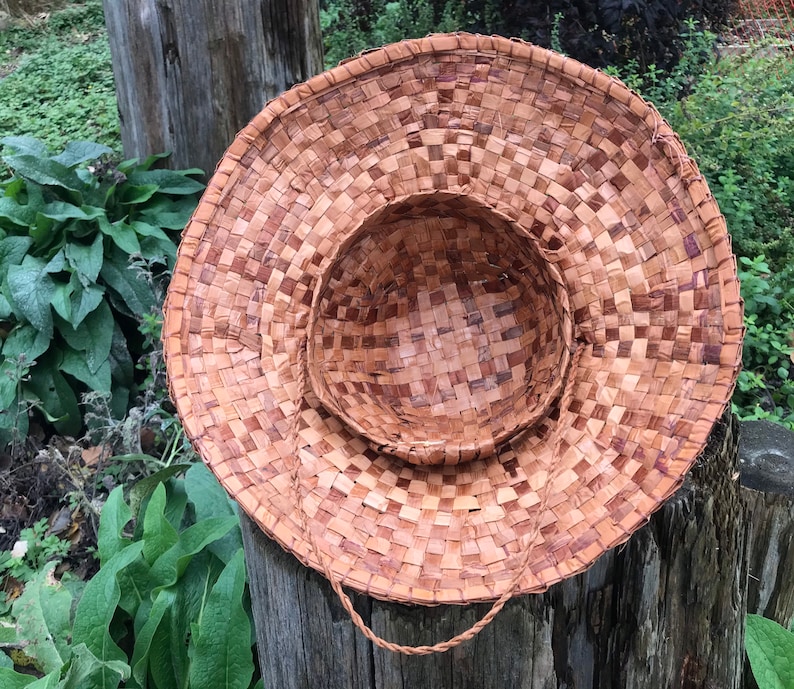 Cedar Bark Hat Woven Hat / Cedar Weaving / for Adults Etsy