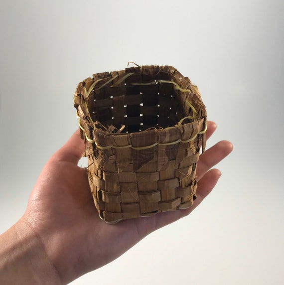 Cedar Bark Basket Craft Kit easy DIY Woven Basket Project learn how to