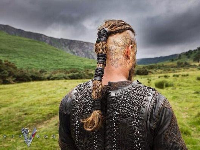 Bande de cheveux guerrier Ragnar Loðbrók Black Viking image 2