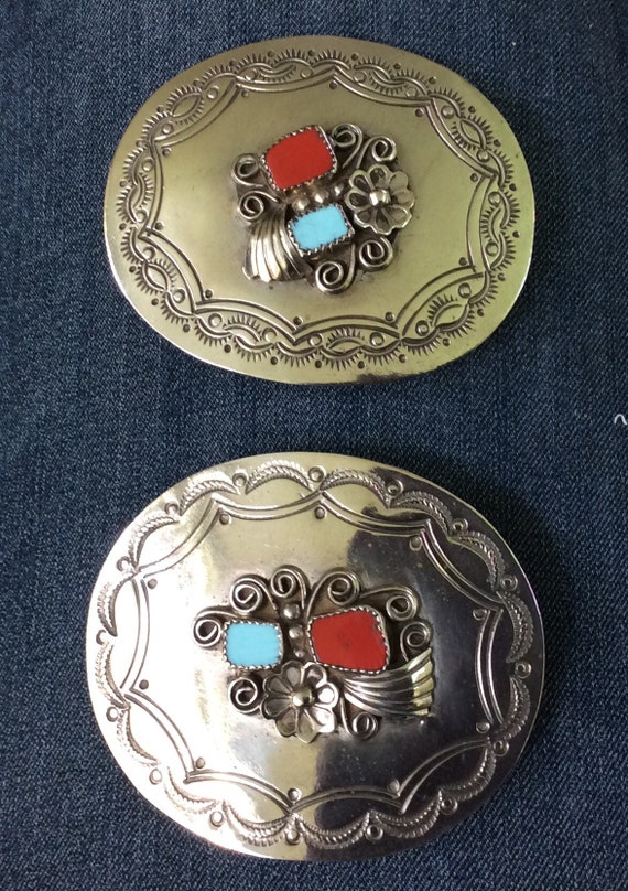 Two western style belt buckels