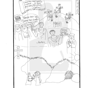 Przewodnik do nauki Biblii Doodle dla Jana 19:31-42 - Martwy i pochowany