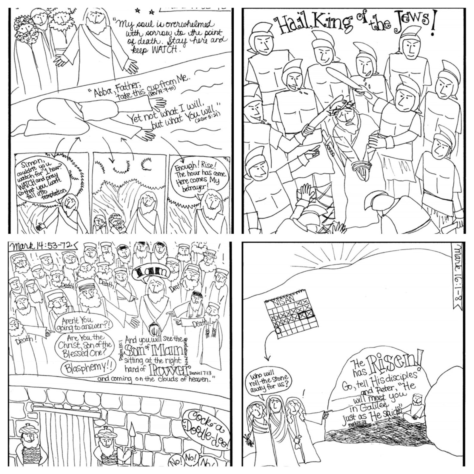 Bible Doodle Study Packet for Mark - Etsy