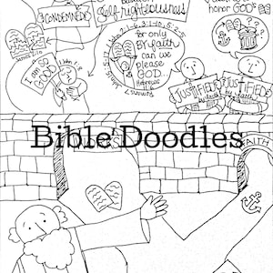 Bible Doodle Study Packet for Romans 3-4