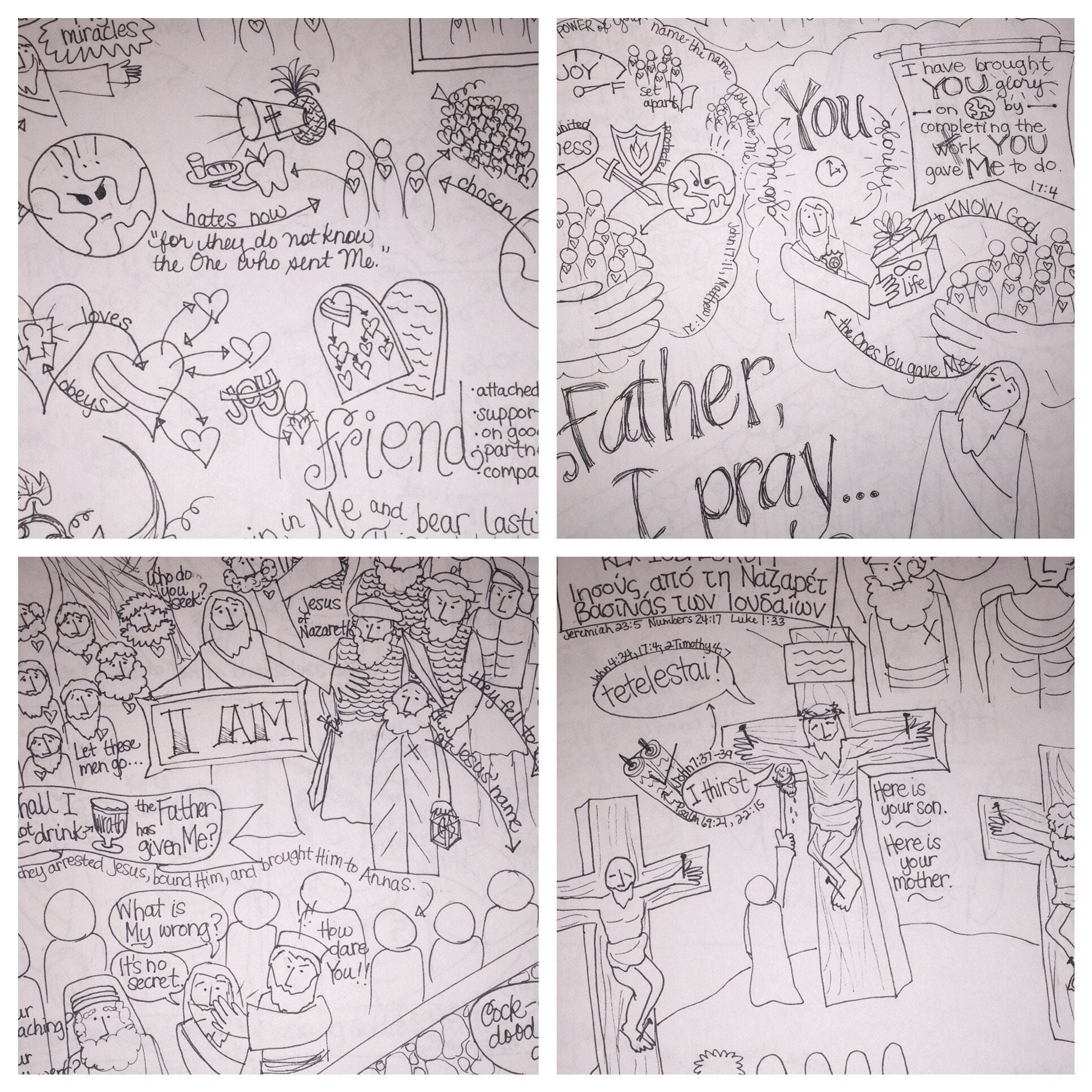 Bible Doodle Study Pack for the Gospel of John - Etsy