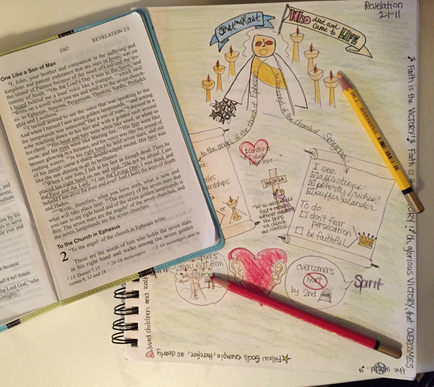 Bible Doodle Study Guide for Revelation 2:1-11- Jesus' Messages to ...