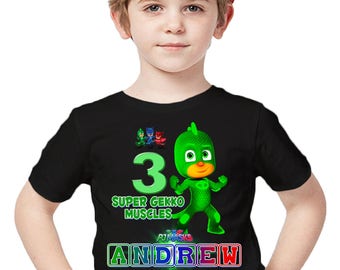 Customized PJ Masks Shirt Add Name 