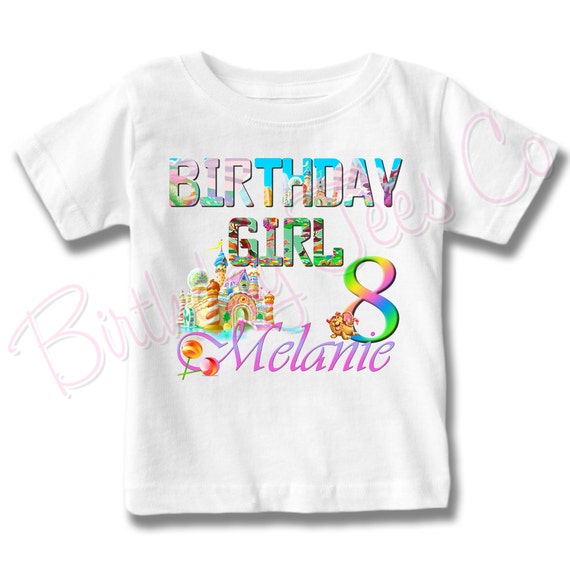 Customized Candy Land Birthday Shirt 