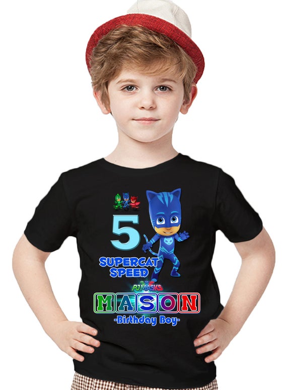 Customized PJ Masks Shirt Add Name 