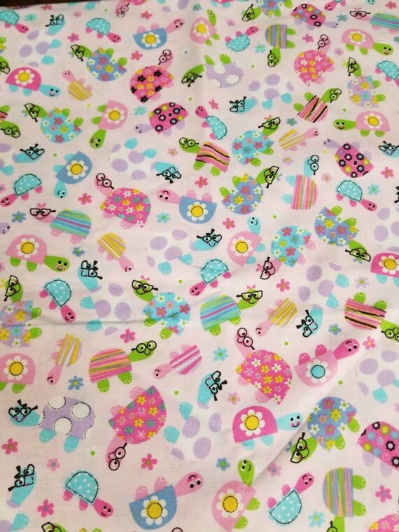 2 Crib Sheets Turtle Crib Sheet Girl Crib Sheet Cot Etsy
