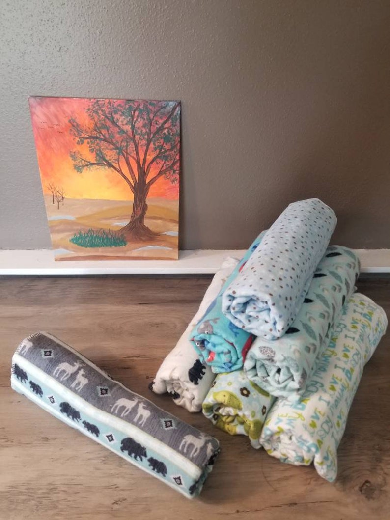 Flannel receiving blanket set / boy receiving blanket / Etsy