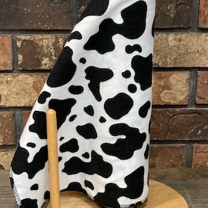 Reusable paper towels - paperless paper towels - Cow Print kitchen towels - reusable cloth towels - reusable towels - cloth napkins