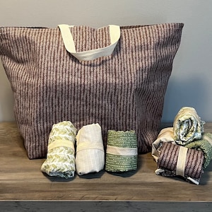 Reusable Cotton Grocery Bag: Foldable Fabric Shopping Tote
