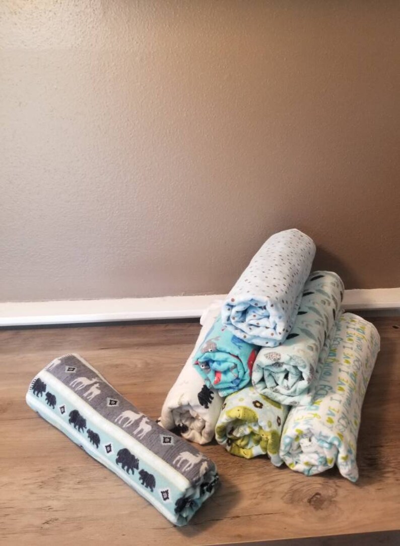 Flannel receiving blanket set / boy receiving blanket / Etsy