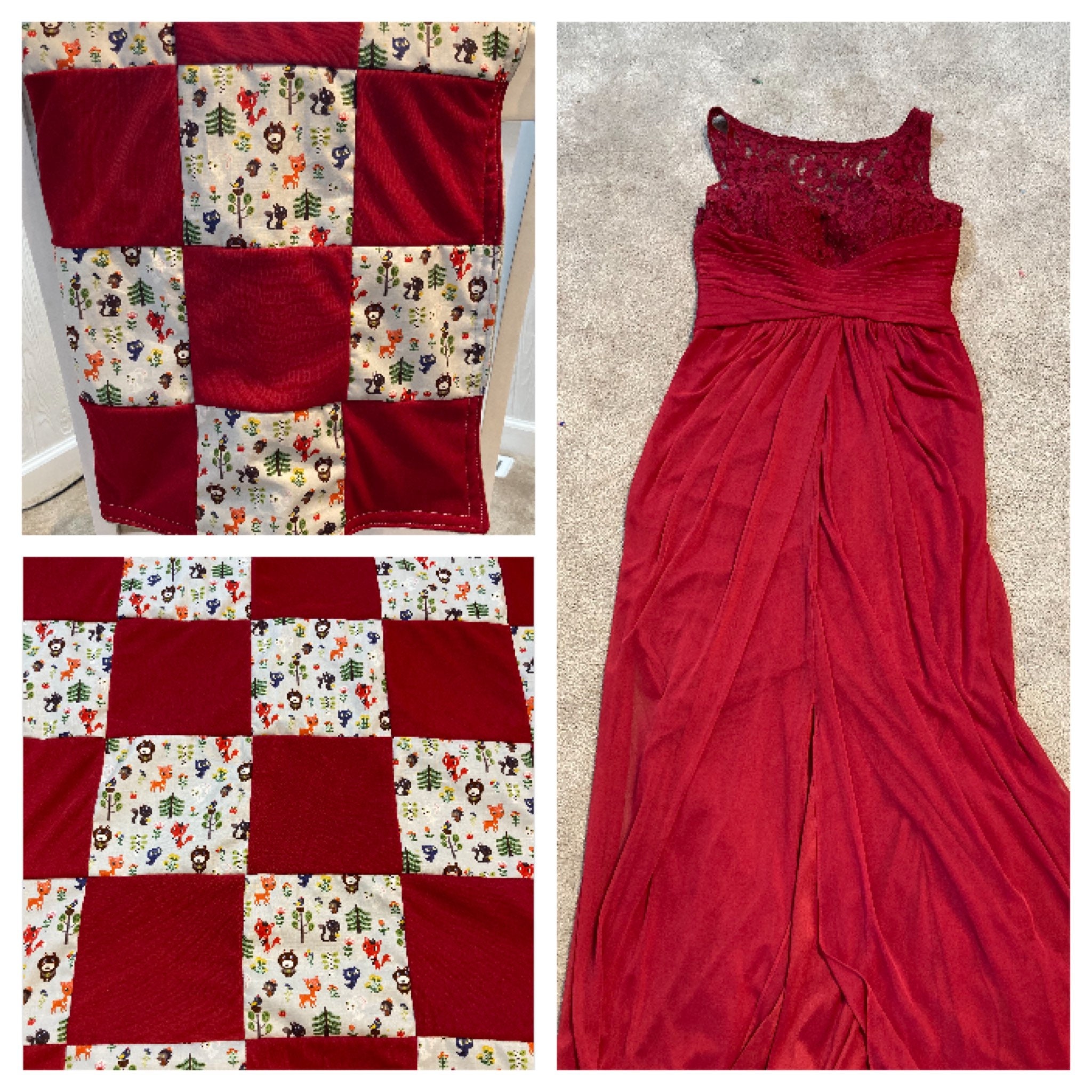 Baby blanket made from a bridesmaid dress/ Bridesmaids dress Etsy