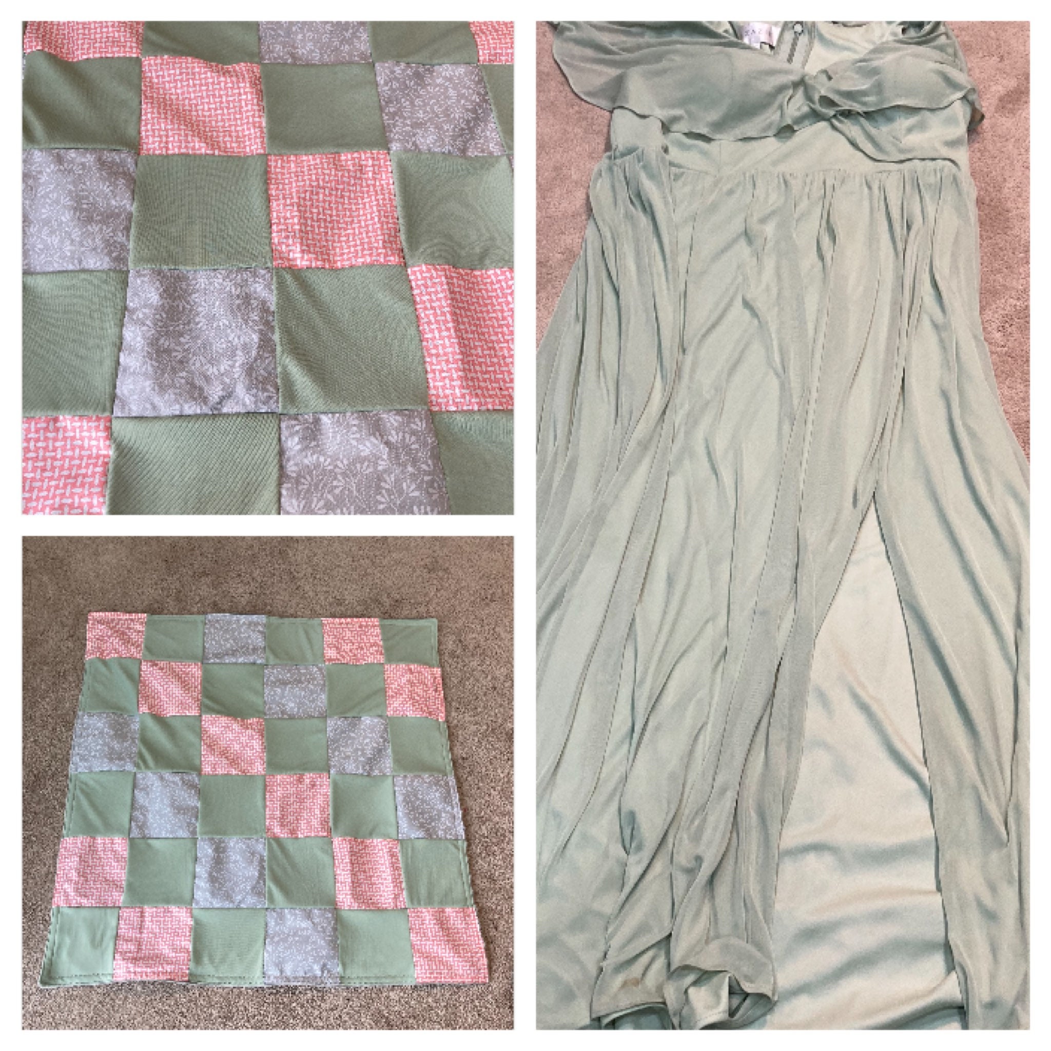 Baby blanket made from a bridesmaid dress/ Bridesmaids dress Etsy