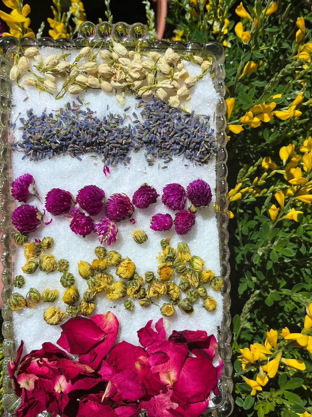 Celestial Chakras Dried Flower Bath Soak Balance Chakras, Alleviate