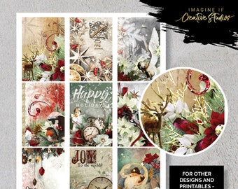 Noel - Scrapbooking | Card Making | Junk Journaling | Fussy Cutting Sheet **DIGITAL DOWNLOAD**