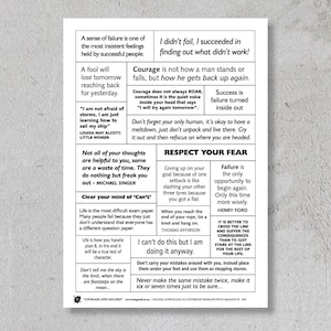 Courage - Scrapbooking/Card Making Quote Sheet **DIGITAL DOWNLOAD**