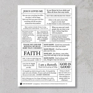 Glaube - Scrapbooking/Kartenherstellung Zitat Bogen **DIGITAL DOWNLOAD**