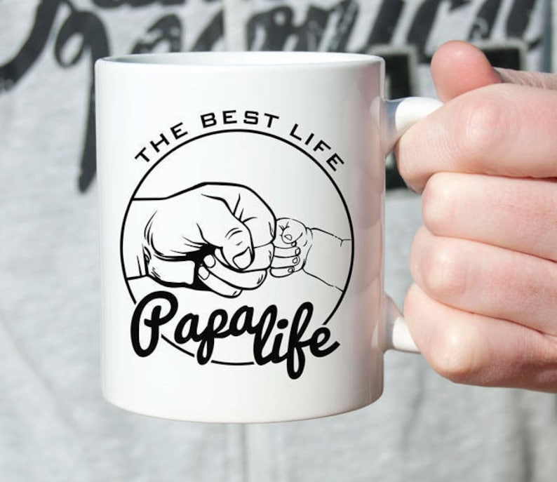 Download Papa life Mug Personalised Fathers Day mug Grandpa Mug | Etsy
