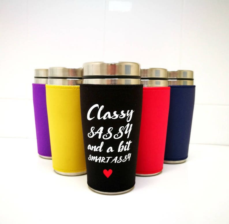Personalised Custom Text Thermal Mug Coffee Tea Travel Flask Cup Gift