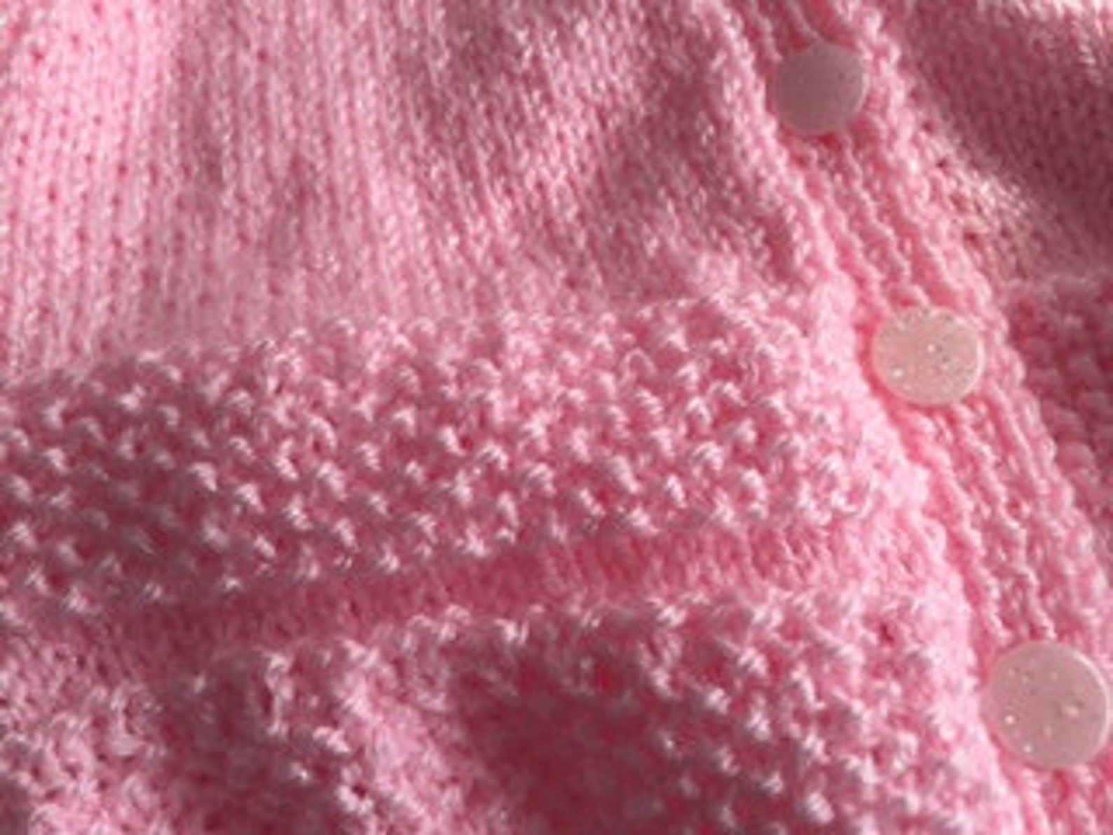 Pink Bella Baby Tizz Hand-knitted Cardigan | Etsy