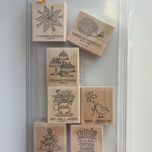 Fun & Fast Notes Wood Mount Stamp Set by Stampin&#39; Up!