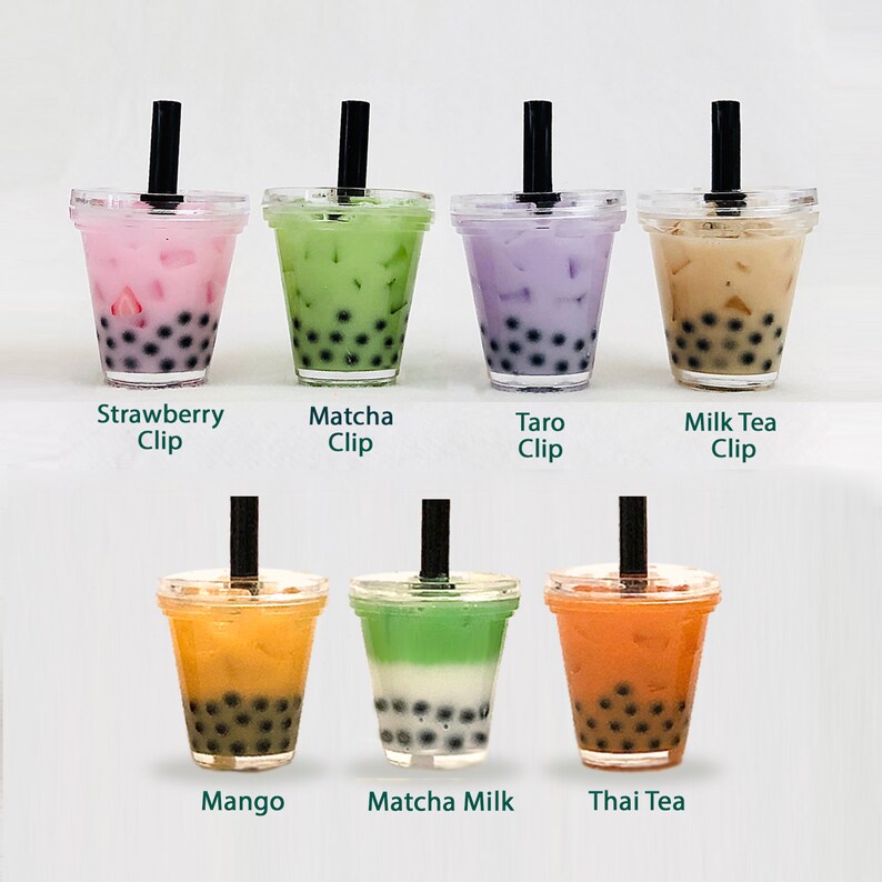 Miniature Boba Bubble Tea Milk Tea Drink/car Accessories/ Etsy Hong Kong