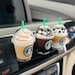 Miniature Starbucks Coffee Drink Cup/Car accessories /Mini Frappoccino/Car Vent Clip/Starbucks Keychain/stocking stuffer/Pink Drink