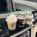 Miniature Starbucks Coffee Drink Cup/Car accessories /Mini Frappoccino/Car Vent Clip/Starbucks Keychain/stocking stuffer/Pink Drink 