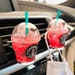 Starbucks cup Strawberry Acai, Pink Drink , Cute Car accessories ,Mask holder for car, Boba bubble tea,Starbucks Keychain,Mother's day gift 