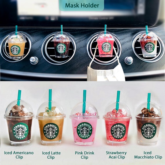 Car Accessories/starbucks Car Car Air Vent Clip /car Mask Holder /  Diffuser/clay Diffuser/car Diffuser/car Vent Clip/ Vent Clip 