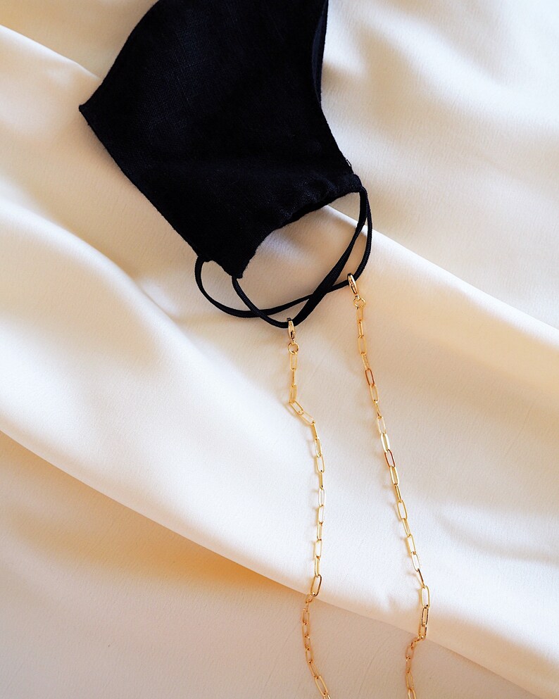 MASK CHAIN Holder Mask Lanyard Mask Strap Gold Mask Etsy